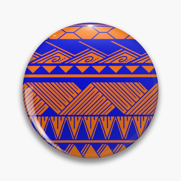 Item preview, Blue and Orange Tribal Pattern designed and sold by Steeb757.