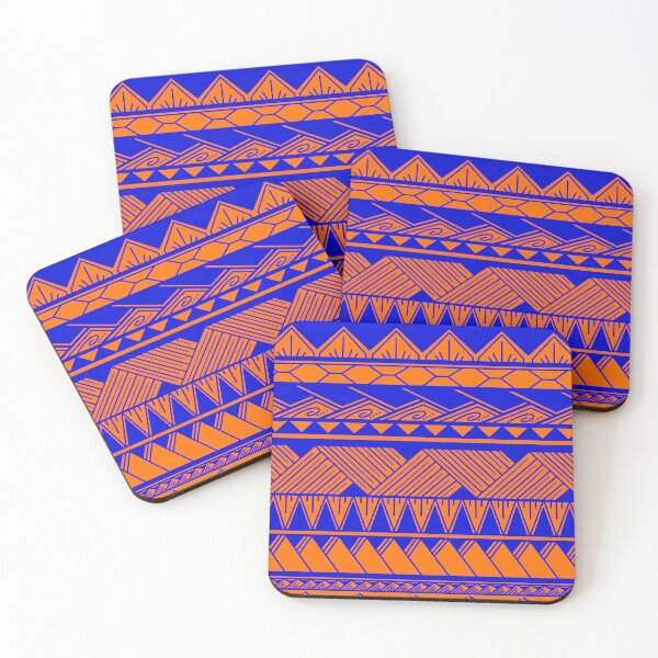 Item preview, Blue and Orange Tribal Pattern designed and sold by Steeb757.