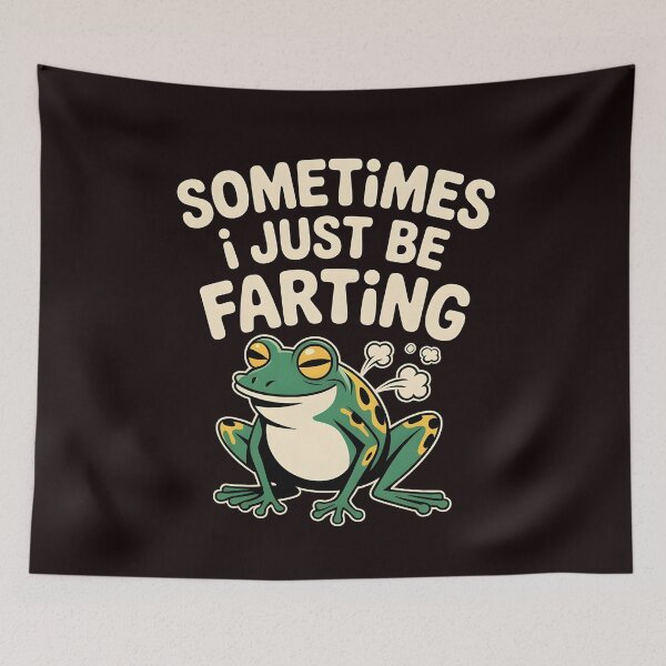 Item preview, Sometimes I Just Be Farting Funny Vintage Frog – Whimsical Frog Lover Gift designed and sold by Redgiant87x.