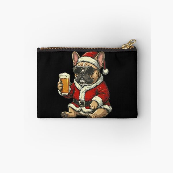 Item preview, French Bulldog Santa Sunglasses Beer Christmas designed and sold by k3rstman1.