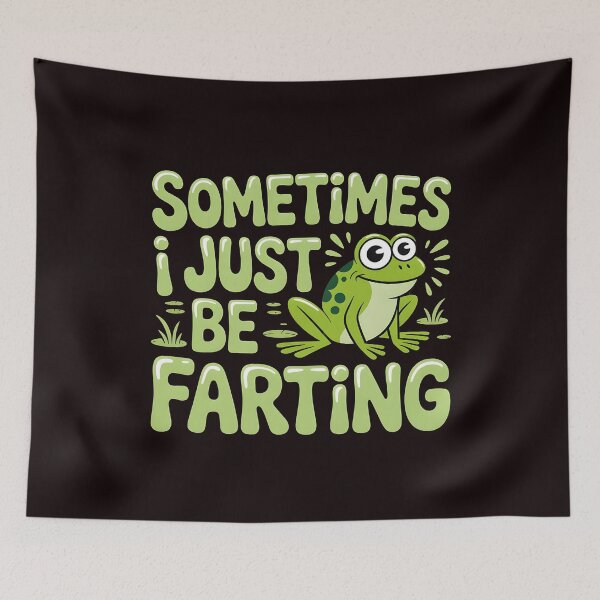 Item preview, Sometimes I Just Be Farting Funny Vintage Frog – Sarcastic Retro Frog designed and sold by Redgiant87x.