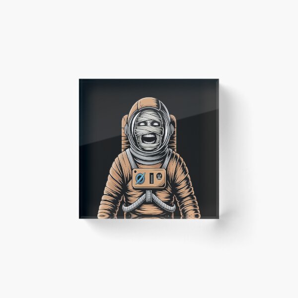 Item preview, Zombie Astronaut in Space Spooky Walk Scary Halloween designed and sold by CottonCandyPrin.
