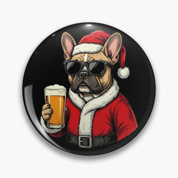 Item preview, Cool French Bulldog Santa Holding Beer Christmas designed and sold by k3rstman1.
