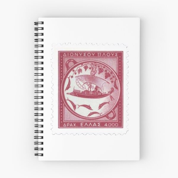 Item preview, Vintage Red Boat Greek Postage Stamp designed and sold by red-amber65.