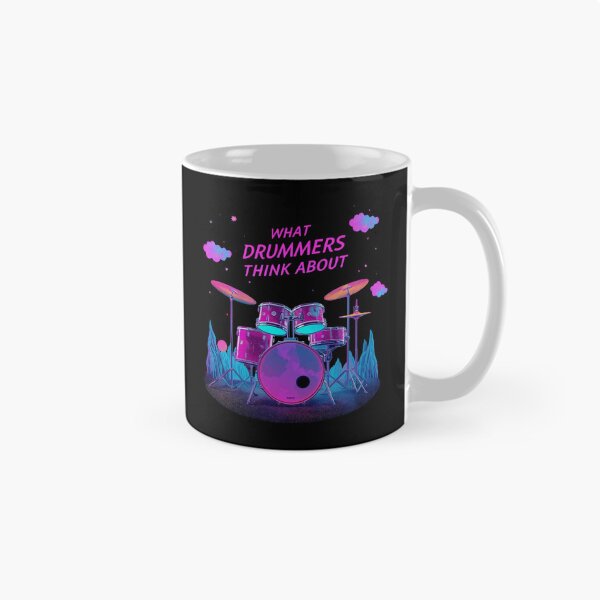 Item preview, What Drummers Think About – Cosmic Neon Drum Set Design designed and sold by SaritaVerseArt.