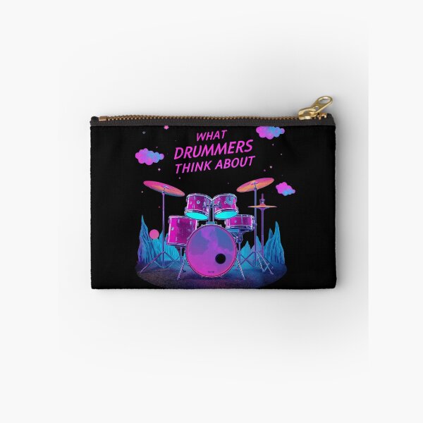 Item preview, What Drummers Think About – Cosmic Neon Drum Set Design designed and sold by SaritaVerseArt.