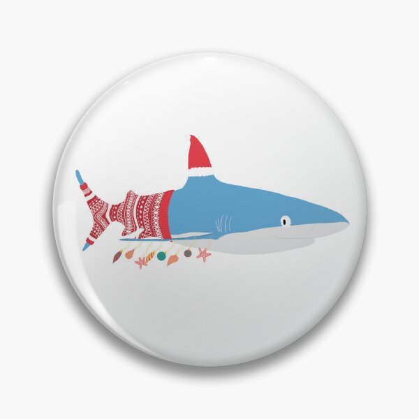 Item preview, Nautical Shark Christmas Illustration | Christmas Gifts | Cute Tees designed and sold by LucyWinton.