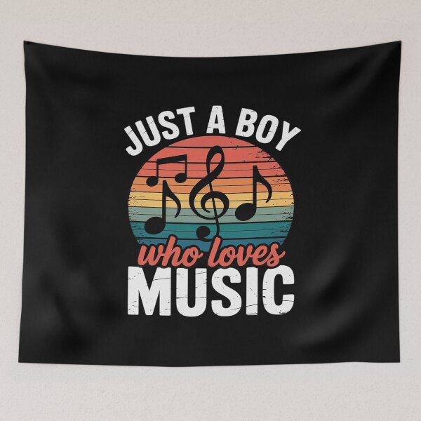 Item preview, Just A Boy Who Loves Music Kids Music Boys 1  designed and sold by CombatTask.