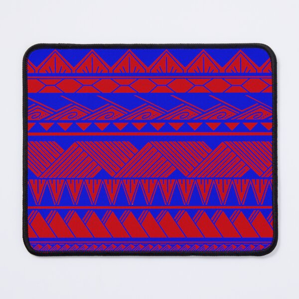 Item preview, Blue and Bright Red Tribal Pattern designed and sold by Steeb757.