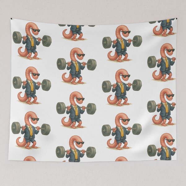 Item preview, Gym Worm: Time to Get Swole in The Gym designed and sold by Annaart08.