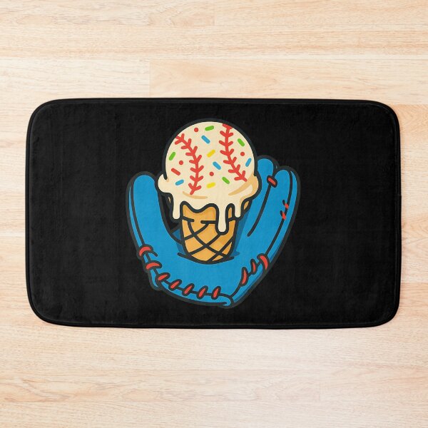 Item preview, Baseball Glove Catching Waffle Cone Vanilla Scoop Sundae designed and sold by VivanLaurel.