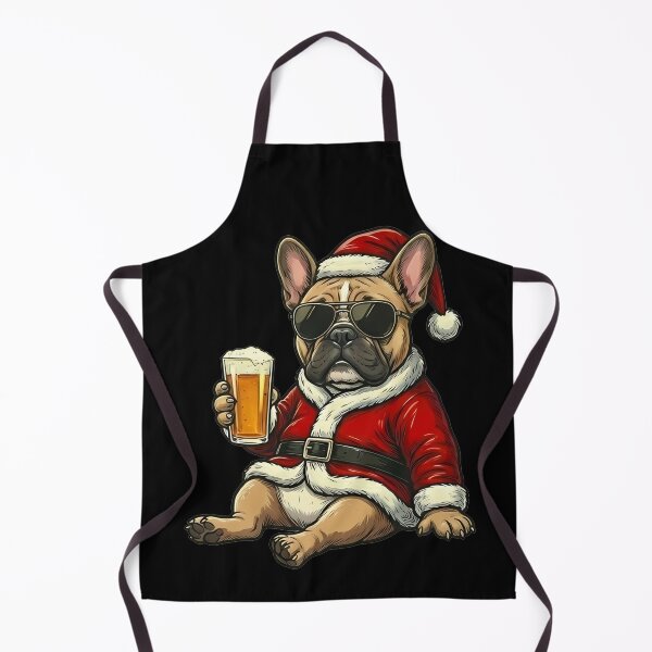 Item preview, French Bulldog Santa Sunglasses Beer Christmas Dog designed and sold by k3rstman1.