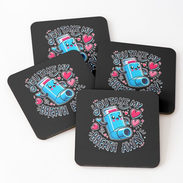 Item preview, You Take My Breath Away Valentine Funny Inhaler Heart designed and sold by MaudeGloria.