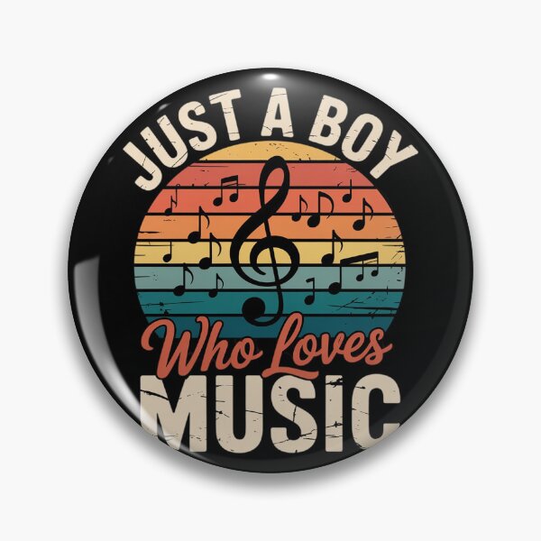 Item preview, Just A Boy Who Loves Music Kids Music Boys  designed and sold by PowAcademy.