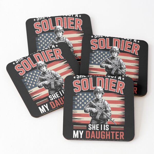 Item preview, She Is Not Just A Solider She Is My Daughter Proud Army Dad designed and sold by mandiana.