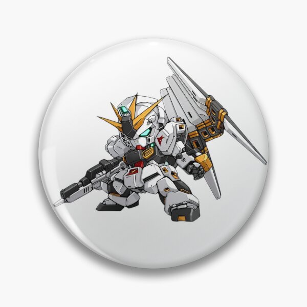 Item preview, Gundam Nu-Chibi White Vanguard Mecha – Winged Blade Warrior Robot Design designed and sold by Dyan4.