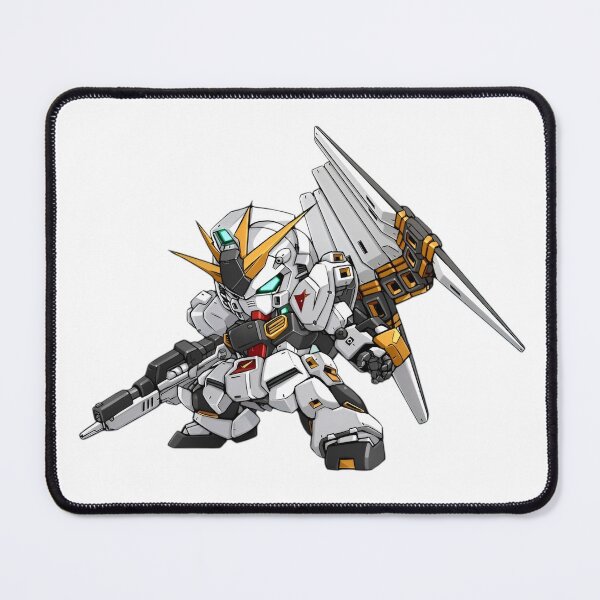 Item preview, Gundam Nu-Chibi White Vanguard Mecha – Winged Blade Warrior Robot Design designed and sold by Dyan4.