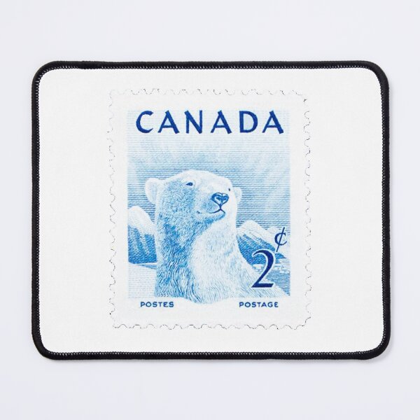 Item preview, Vintage Canadian Polar Bear Postage Stamp designed and sold by red-amber65.
