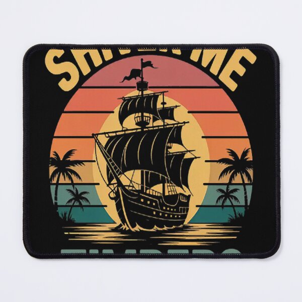 Item preview, Shiver Me Timbers Pirate Ship Sunset designed and sold by mandiana.