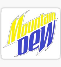 Old Mountain Dew Logo Sticker