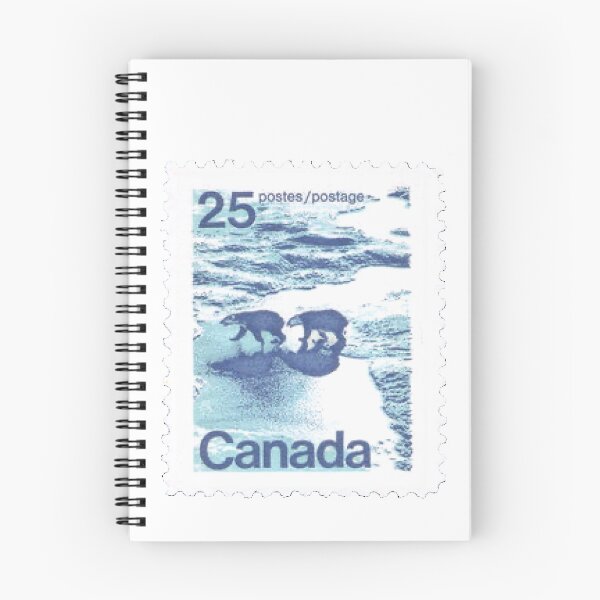 Item preview, Vintage Canadian Two Polar Bears Postage Stamp designed and sold by red-amber65.