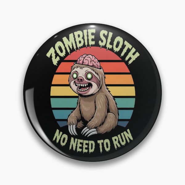 Item preview, Zombie Sloth No Need To Run Ghost Animal Halloween designed and sold by CottonCandyPrin.