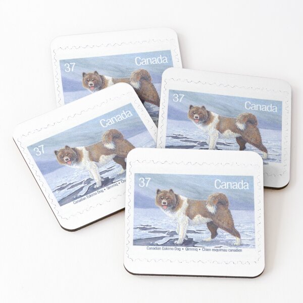 Item preview, Vintage Canada Eskimo Dog Postage Stamp designed and sold by red-amber65.