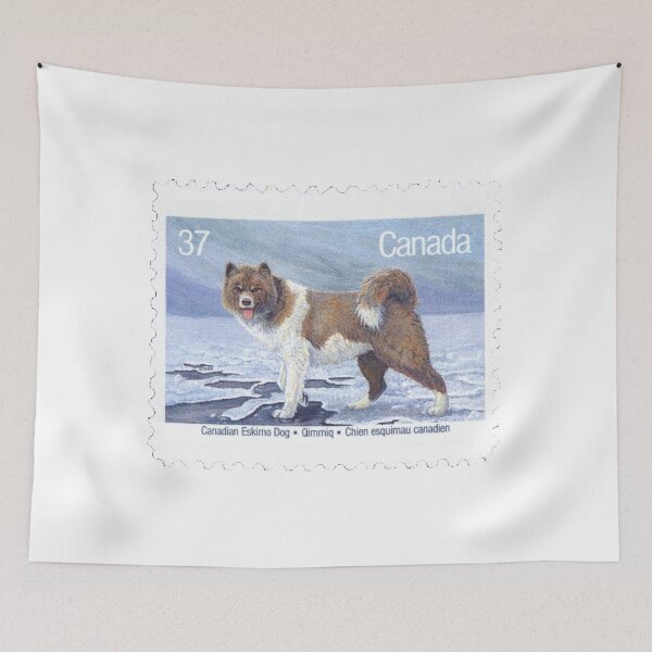 Item preview, Vintage Canada Eskimo Dog Postage Stamp designed and sold by red-amber65.