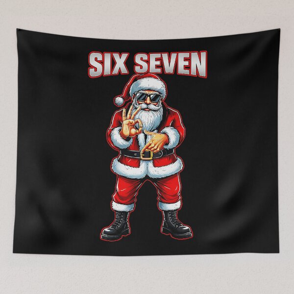Item preview, Funny Six Seven 6 7 Meme Santa Christmas Shirt Teen  designed and sold by JEFDodsonArt.