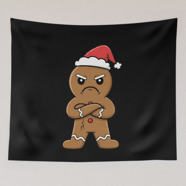 Item preview, Grumpy Gingerbread Man Christmas Holiday designed and sold by k3rstman1.