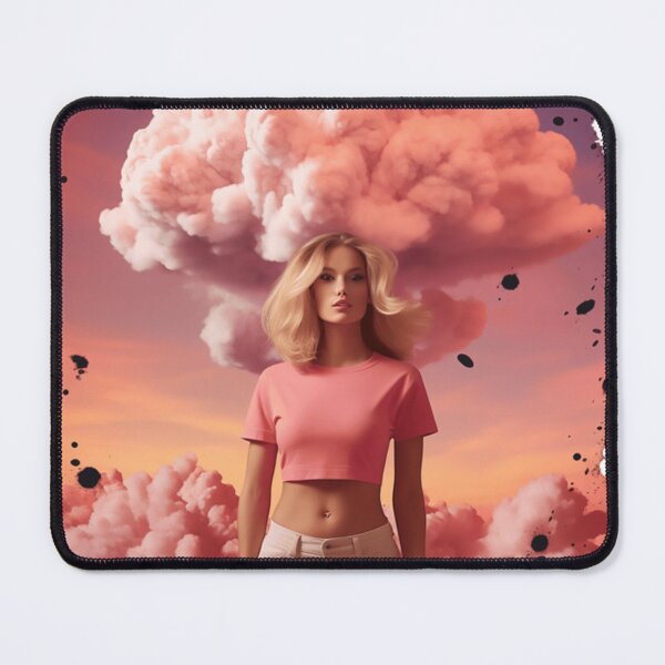 Item preview, Barbenheimer the Atomic Bombshell Blonde Movie Poster Illustration designed and sold by Joymurysoa.