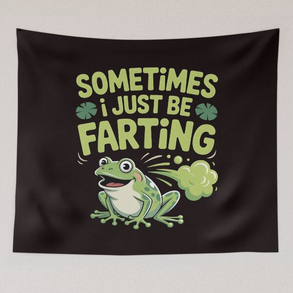 Item preview, Sometimes I Just Be Farting Funny Vintage Frog – Meme Lover Edition designed and sold by Redgiant87x.