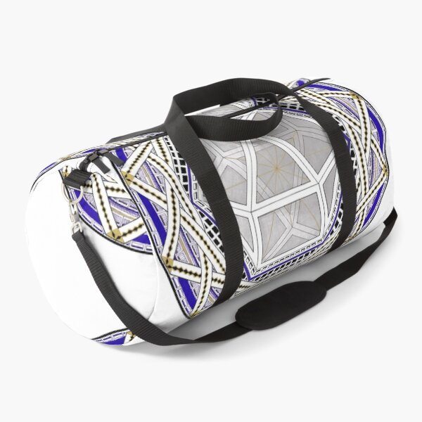 Item preview, Icosahedron Lattice Mandala – Blue & Gold Geometry designed and sold by Portal Mandalas.