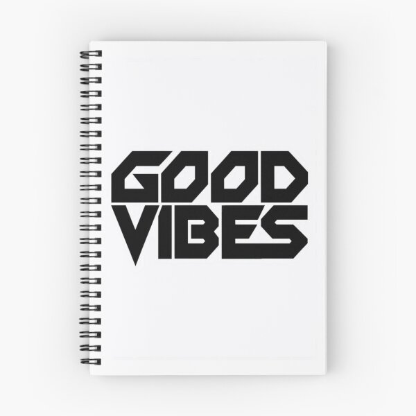 Item preview, Bold Geometric GOOD VIBES Typography Poster – Modern Black and White Inspirational Wall Art Print designed and sold by Bright Nest Studio.
