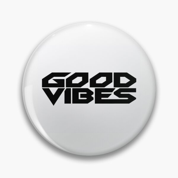 Item preview, Bold Geometric GOOD VIBES Typography Poster – Modern Black and White Inspirational Wall Art Print designed and sold by Bright Nest Studio.
