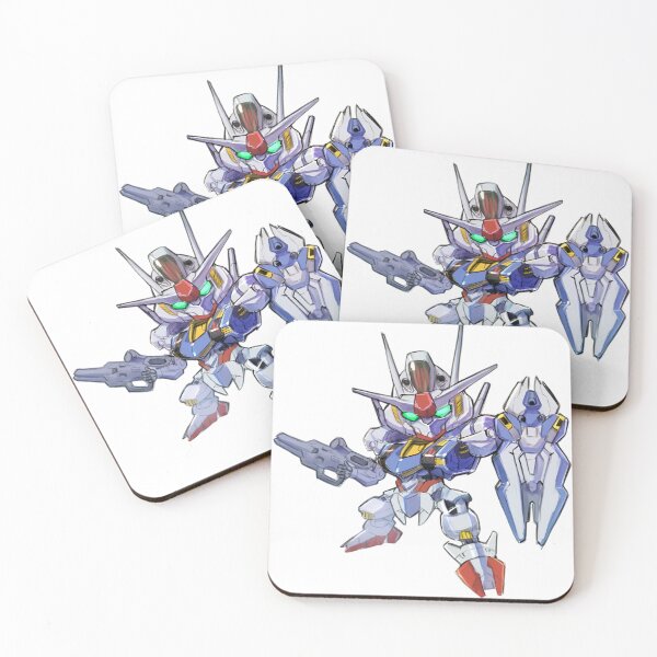 Item preview, Gundam Aerial-Chibi Tech Warrior Mecha – Futuristic Armored Robot Hero Art designed and sold by Dyan4.