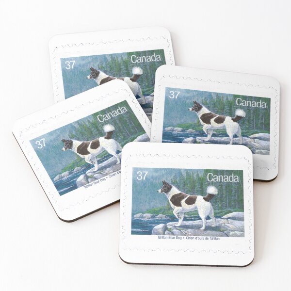 Item preview, Vintage Canada Tahltan Bear Dog Postage Stamp designed and sold by red-amber65.