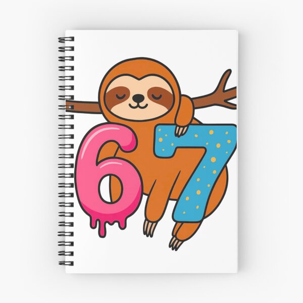 Item preview, Cute Sloth Six–Seven Drip Meme Design designed and sold by bilal sibgui.