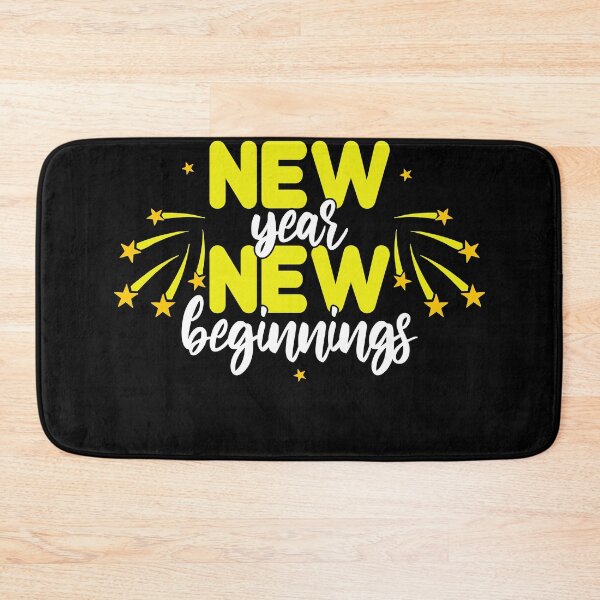 Item preview, New Year New Beginnings – Yellow Star Firework New Year Design designed and sold by JA World - Art & Design.