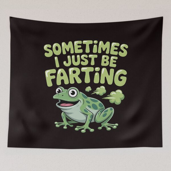 Item preview, Sometimes I Just Be Farting Funny Vintage Frog – Odd but Hilarious Frog Meme designed and sold by Redgiant87x.
