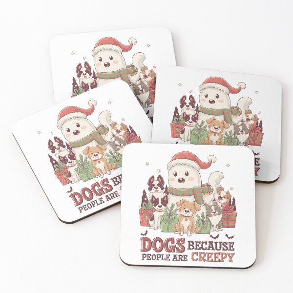 Item preview, Cute Christmas Ghost With Dogs Funny Holiday Design designed and sold by LunaPixelStudio.