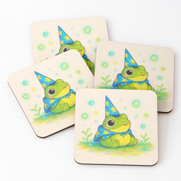 Item preview, Cute Wizard Frog Familiar – Cozy Magical Kawaii Art designed and sold by POD DYNASTY | Original Print On Demand T-Shirt Graphics.