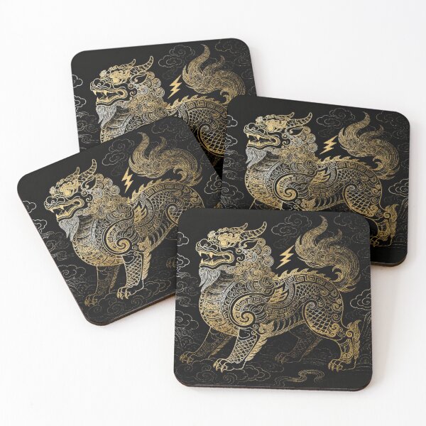 Item preview, Ancient Golden Qilin Guardian of the Clouds designed and sold by zzz888.