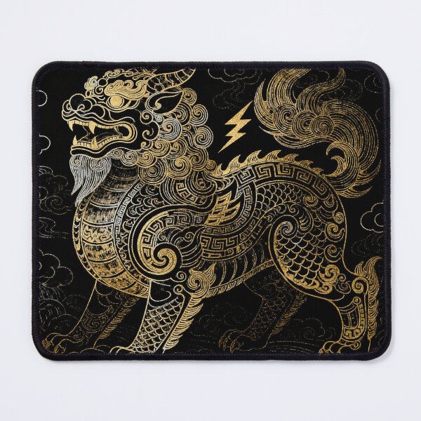 Item preview, Ancient Golden Qilin Guardian of the Clouds designed and sold by zzz888.