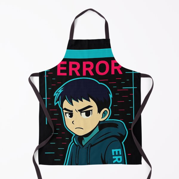 Item preview, Error Boy.exe – Neon Glitch Anime Boy designed and sold by JupiterGlitchEmpire.