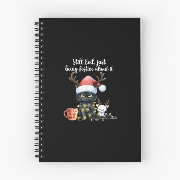 Item preview, Funny Still Evil Just Being Festive About It Cat Christmas  designed and sold by JEFDodsonArt.