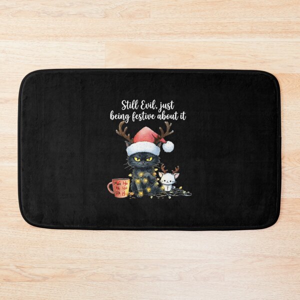 Item preview, Funny Still Evil Just Being Festive About It Cat Christmas  designed and sold by JEFDodsonArt.