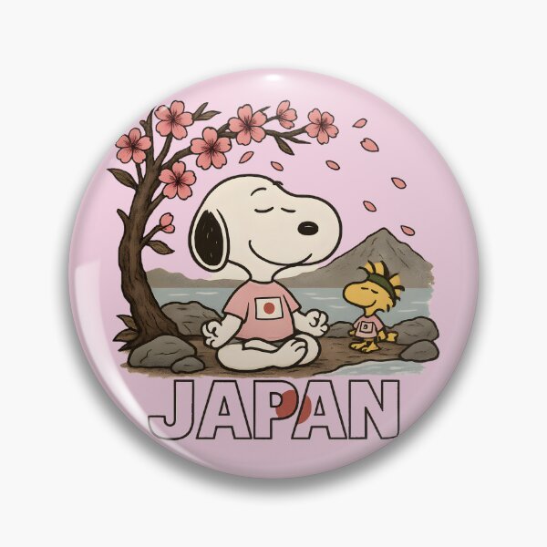 Item preview, Snoopy in Japan – Cherry Blossom Onsen Meditation designed and sold by Tidal Arts.