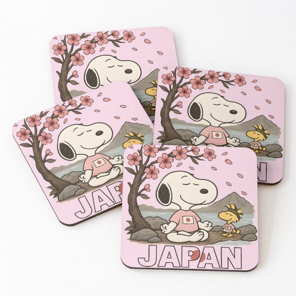 Item preview, Snoopy in Japan – Cherry Blossom Onsen Meditation designed and sold by Tidal Arts.
