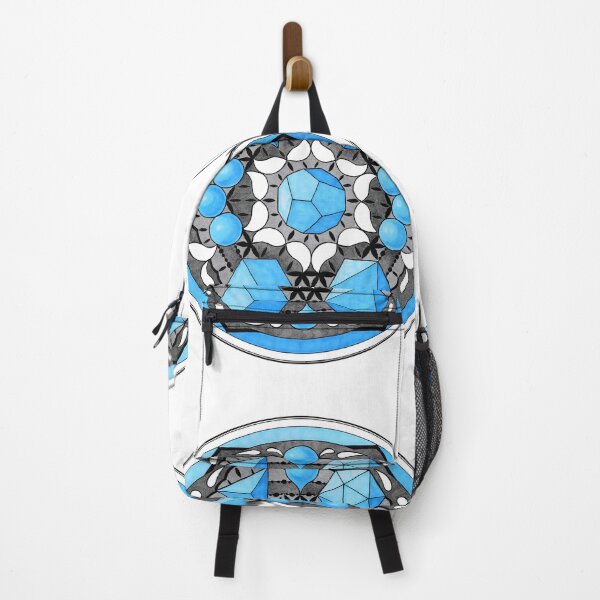 Item preview, Platonic Solids Mandala – Blue Geometry designed and sold by Portal Mandalas.